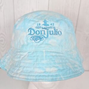 Don Julio Hit Bucket Hat Tie Dyed With Ice Method Light Blue And White